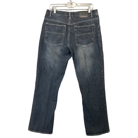 Beverly Hills Polo Club Denim Jeans Men's 34x32 Straight Leg Cotton EUC - Picture 6 of 15